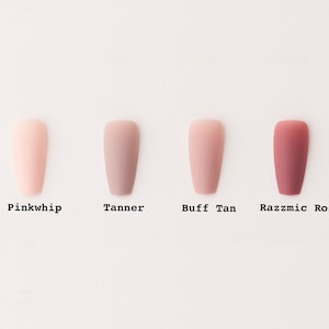 Instant Glam- Solid Medium Coffin Matte Finish- 4 Colors- New Package | Fake Nails | False Nails | Glue On Nails