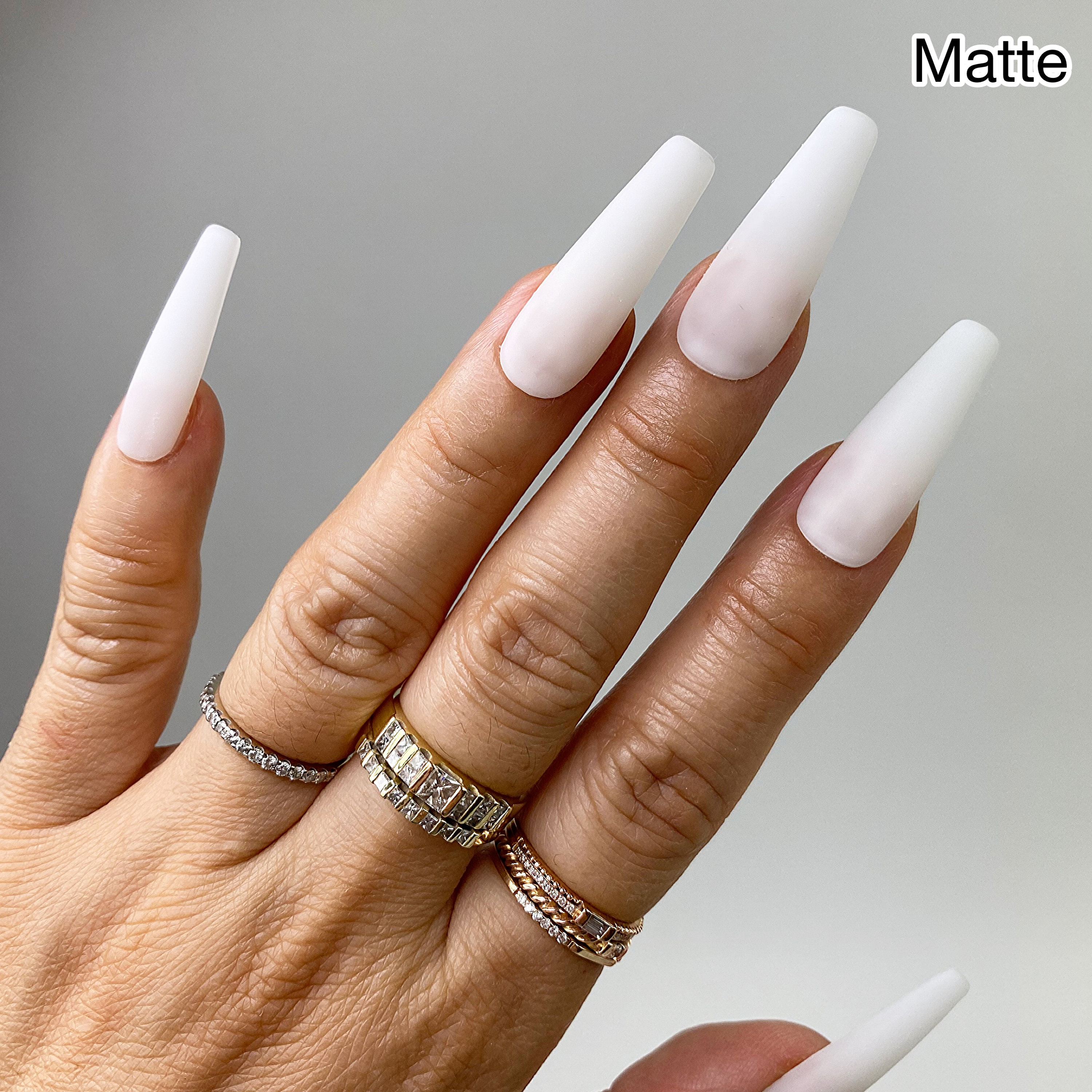 Premium Quality MILK White Opal Solid | Matte or Gloss | False
