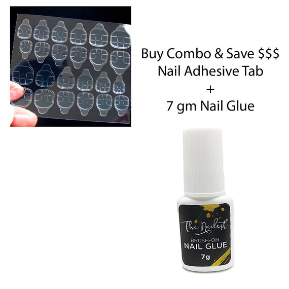 Nail Glue & Nail Adhesive Tab Combo Ultra Fast Fake Nails Etsy