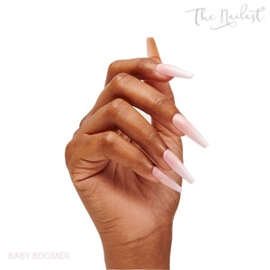 Instant Luxury Acrylic Press On Nails- Baby Boomer | Ombre | French | Fake Nails | False Nails | Glue On Nails