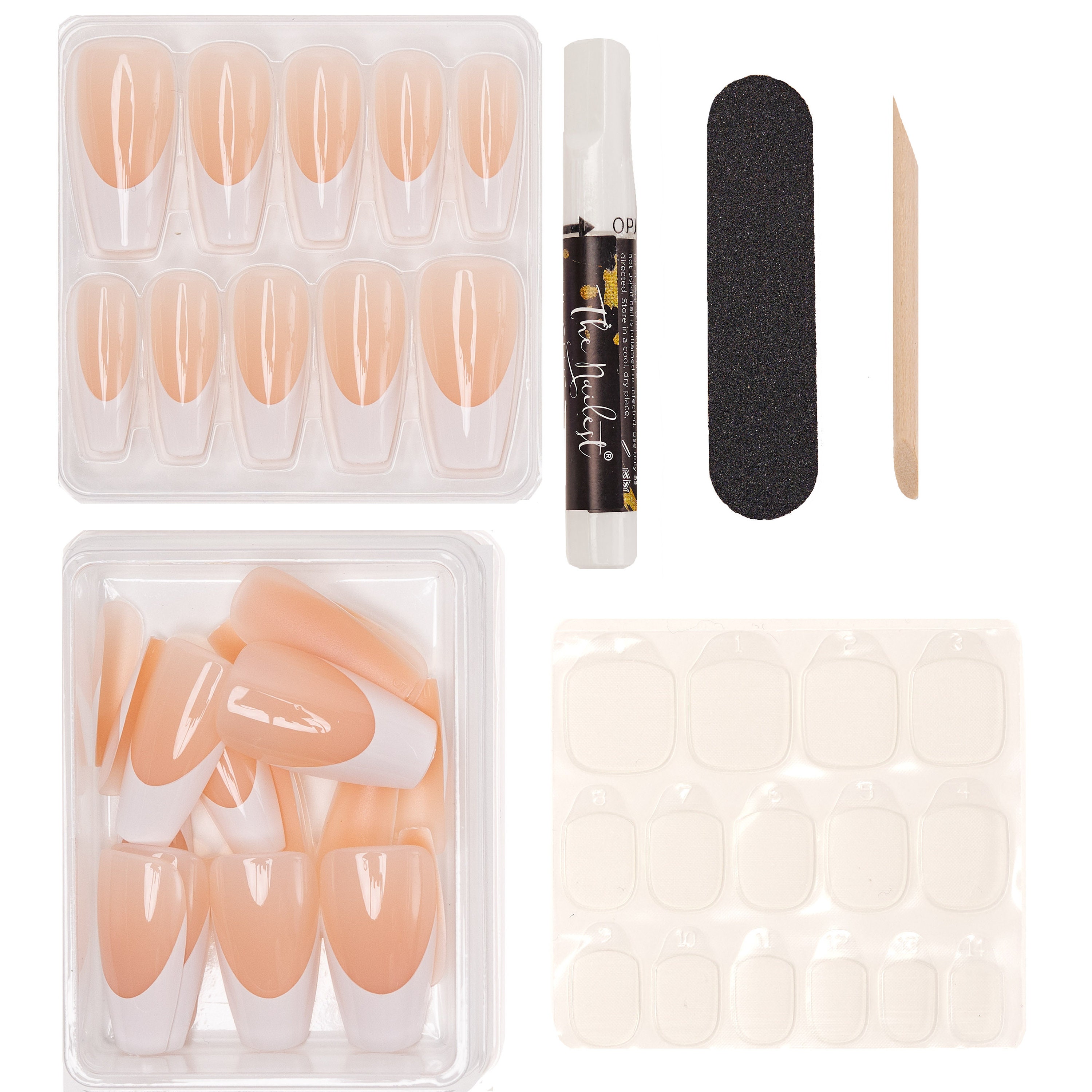 Artlalic 50 Stück Nagel-Tipps Display Sticks - Fächerförmige Kunststoff-Spitzen Für Nageldesign & Übung