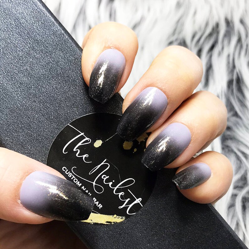 Ready To Ship 50 Gray Gray Black Ombre Gradation Glitter Etsy