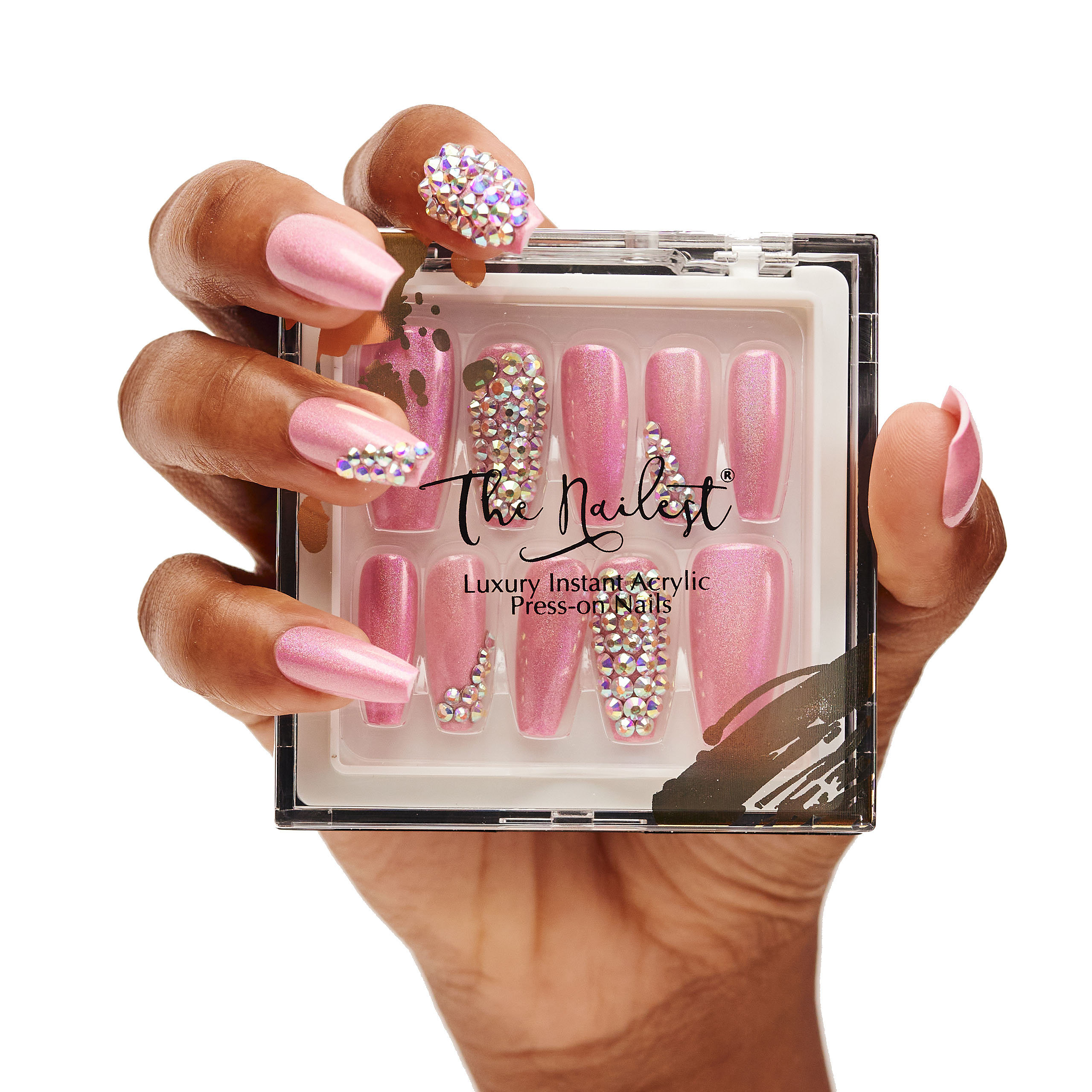 Instant Luxury Acrylic Press on Nails La Vie En Rose Baby Etsy