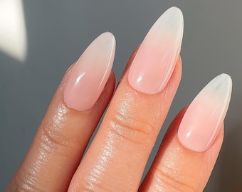 Dreamy Acrylic Soap Ombre Clean Slay Press On Nails | Any Shape | Fake Nails | False Nails | Glue On