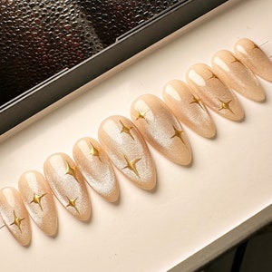 Magical Aurora Collection- Radiant Spark | Press On Nails | Fake Nails | False Nails | Glue On Nails | Bridal Nails | The Nailest