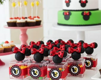 Mickey Mouse Favor Box: Acrylic Birthday Party Decorations