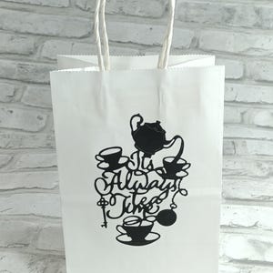 Alice in Wonderland Tea Party Favor Bags - Kids Birthday (6pcs) - Etsy