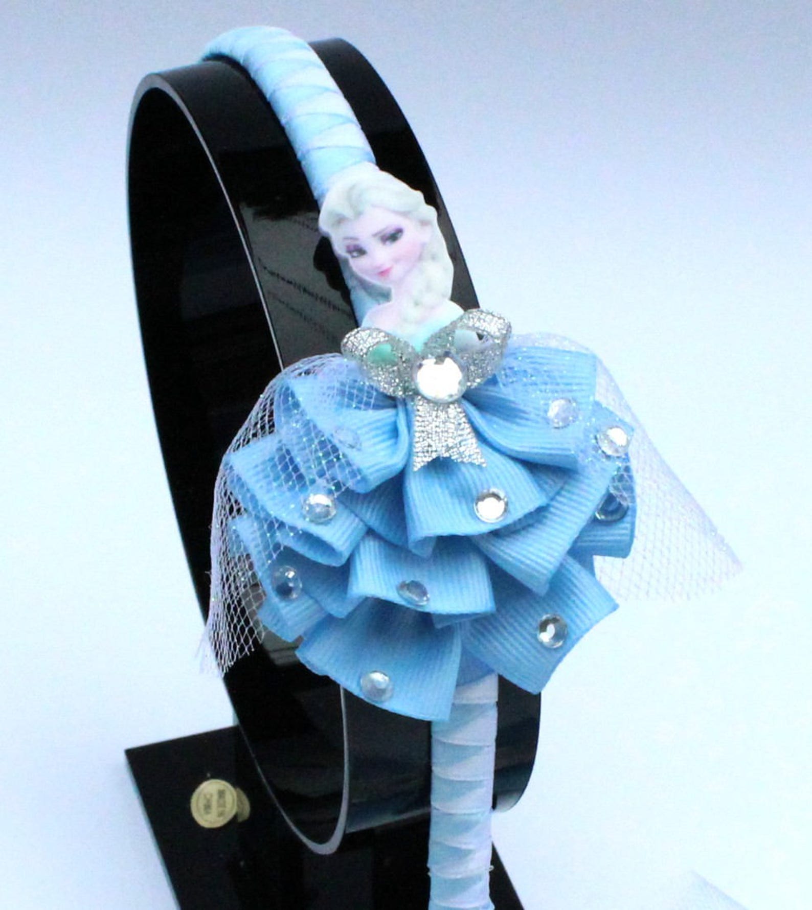 Frozen Elsa Headband Disney Frozen Headband Hair Bow Set Etsy