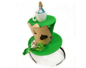 Alice in Wonderland Mad Hatter Hat Headband: Tea Party Costume