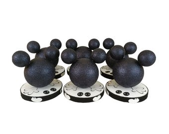 Glitter Mickey Mouse Centerpiece: 6" Party Decoration