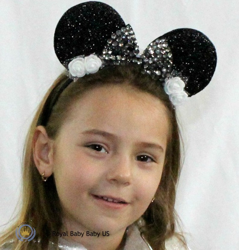 Minnie Mouse Ears Flower Mickey EarsHeadband Girl Mouse Ears Royal Baby Minnie Ears Mickey Ears Disney Trip Flower