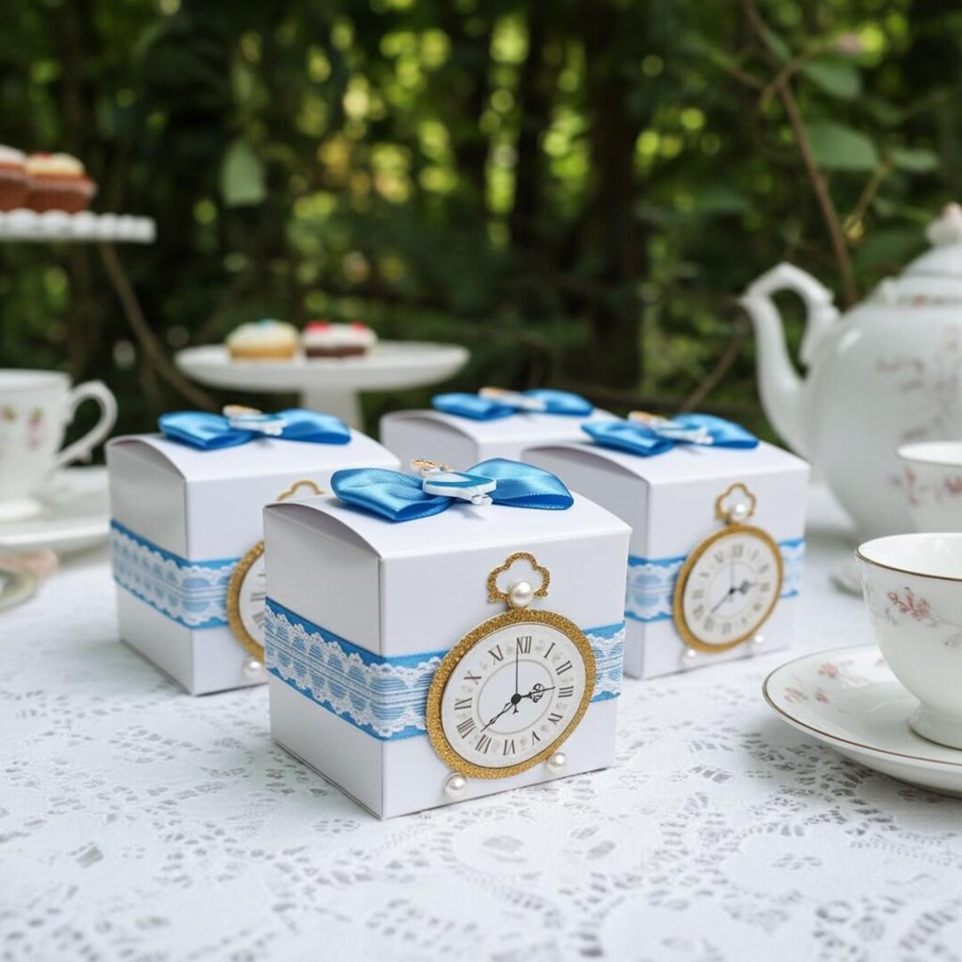 Alice in Wonderland Party Favor Boxes: Birthday Baby Shower Decor - Etsy