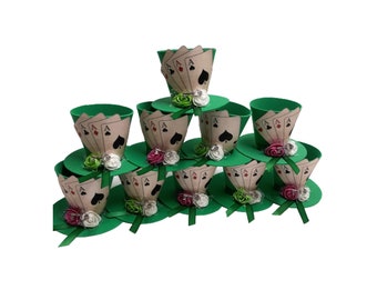 Alice in Wonderland Party Favor Boxes,  Mad Hatter Hat, Birthday Favor Gift Box, Cupcake, Table Decoration,  Gift Boxes, Party Decoration