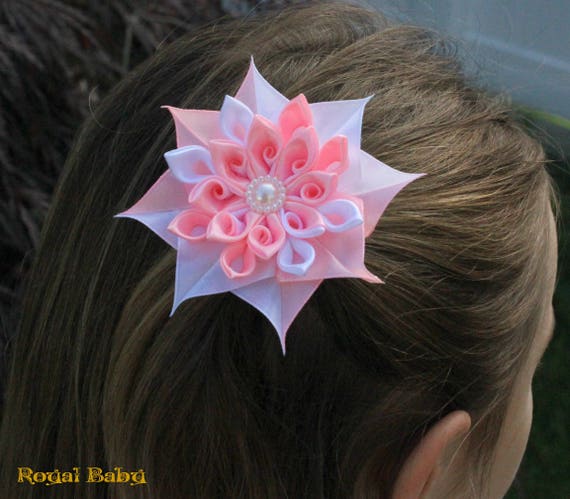 Wedding Girl Hair Clip Wedding Flower Girl Hair Bow Hair Etsy