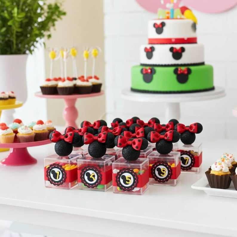 Mickey Mouse Favor Box: Acrylic Birthday Party Decorations