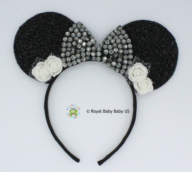 Minnie Mouse Ears Flower Mickey EarsHeadband Girl Mouse Ears Royal Baby Minnie Ears Mickey Ears Disney Trip Flower