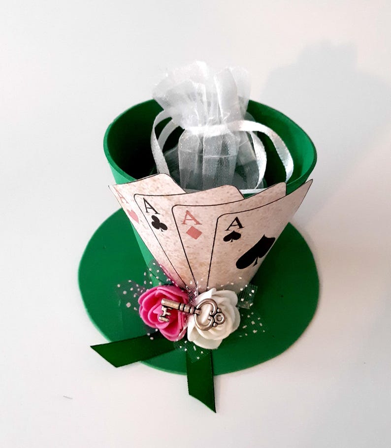 Alice in Wonderland Party Favor Boxes: Mad Hatter Tea Party Decorations 1pc image 10