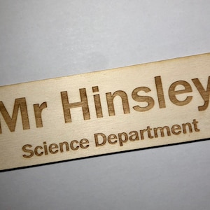Personalised Teachers Classroom Door Sign With Department Name