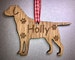 Personalised Oak Christmas Decorations Dog Puppy Tree Memory Bauble Gifts 