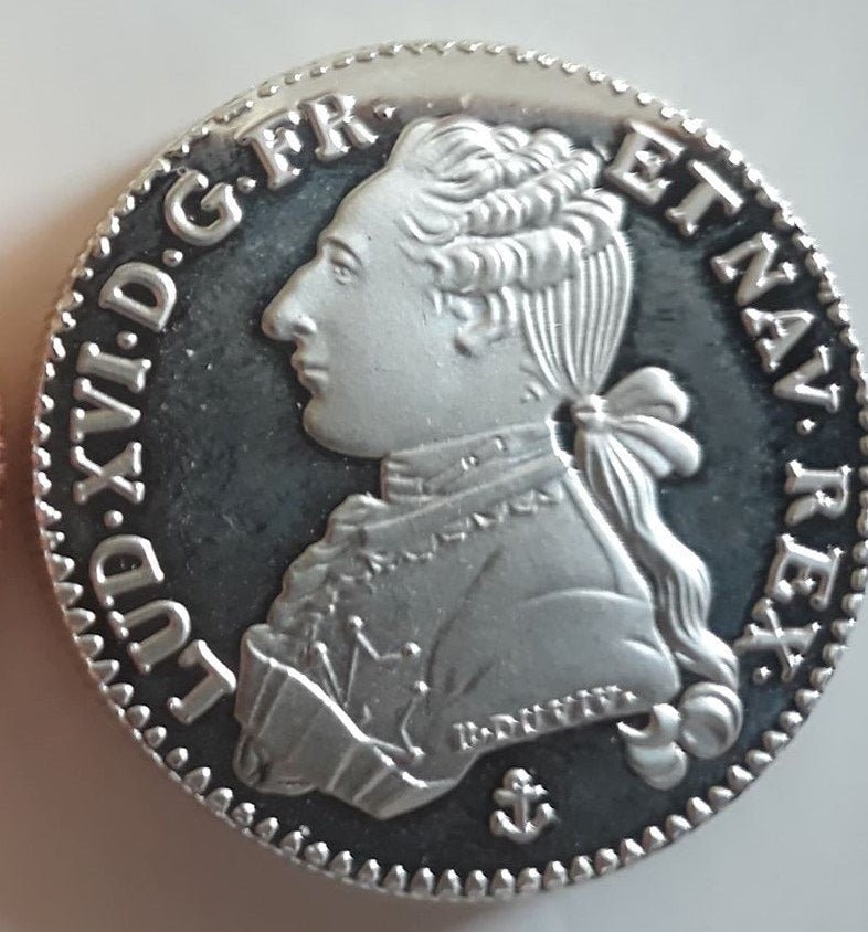 Reproduction d'un Ecu d'argent Au Buste Habillé 1780