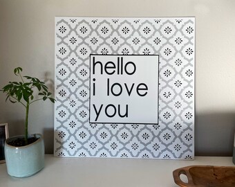 Hello I Love You Etsy Hello I Love You Etsy