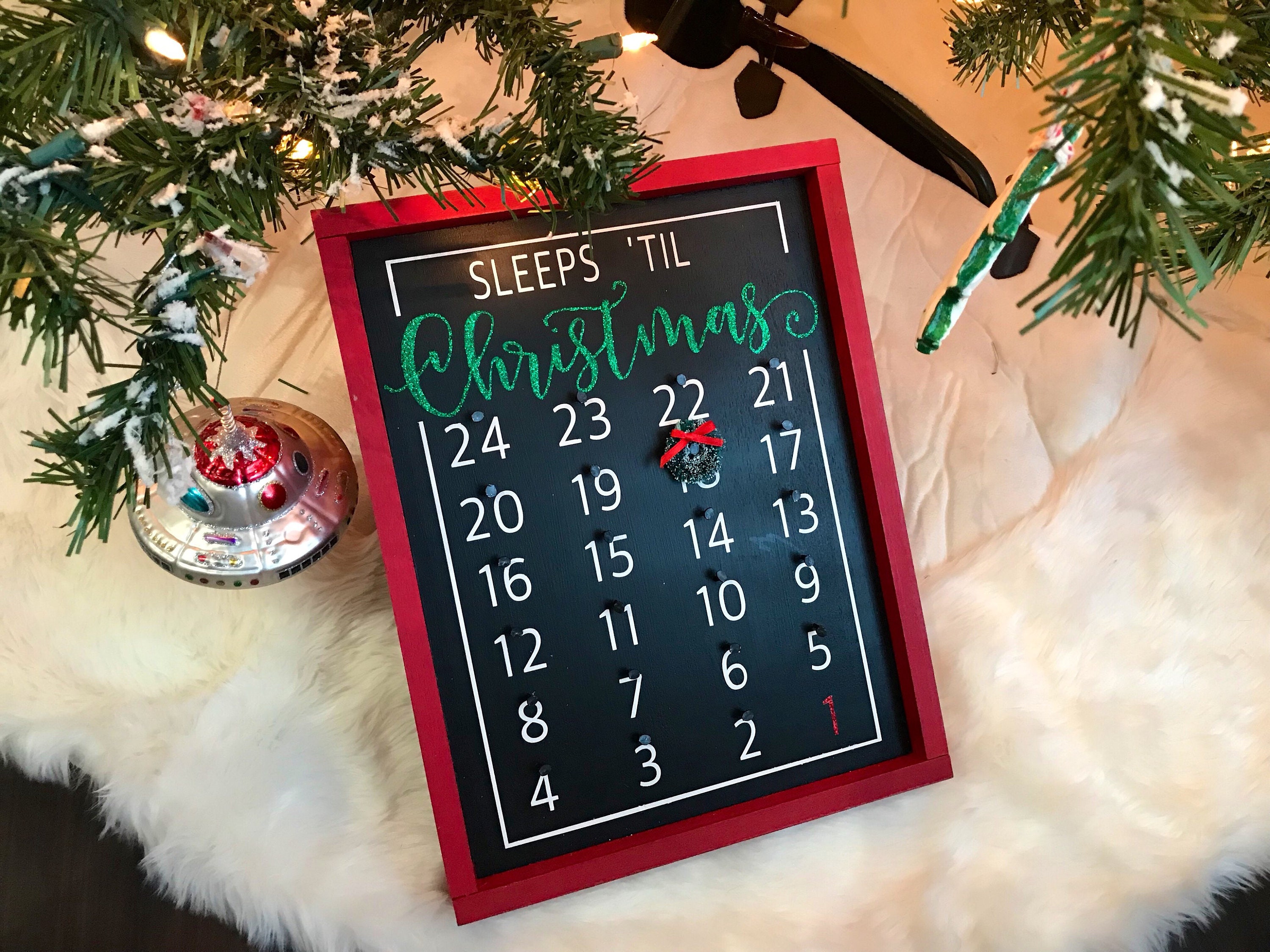 Days Till Christmas Sign Christmas Countdown Holidays Home Living Wall Hangings Kromasol Com
