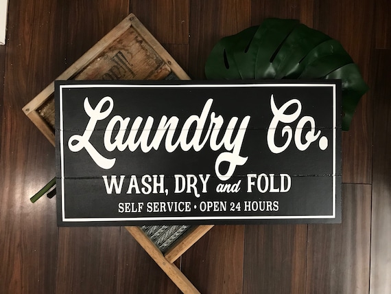 Laundry co wash dry and fold self service laundry room | Etsy