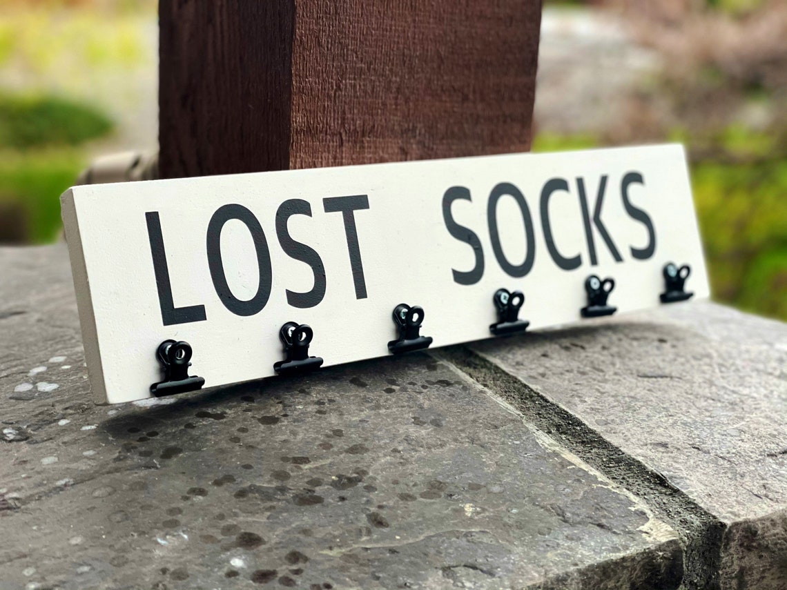 Lost Socks Sign Lost Socks Hanger Laundry Room Laundry Etsy