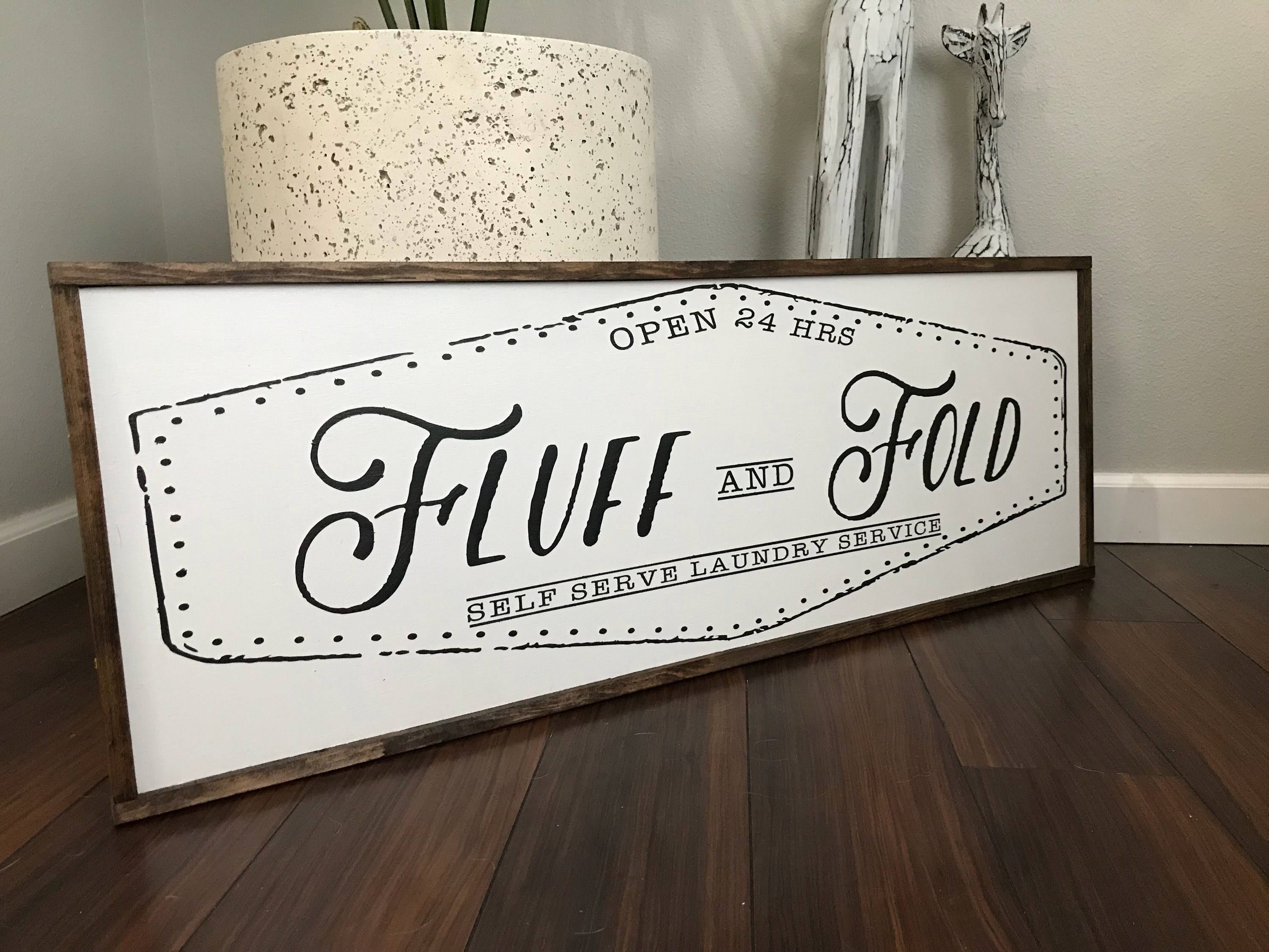 Señal de lavandería arte de la sala de lavandería decoración | Etsy