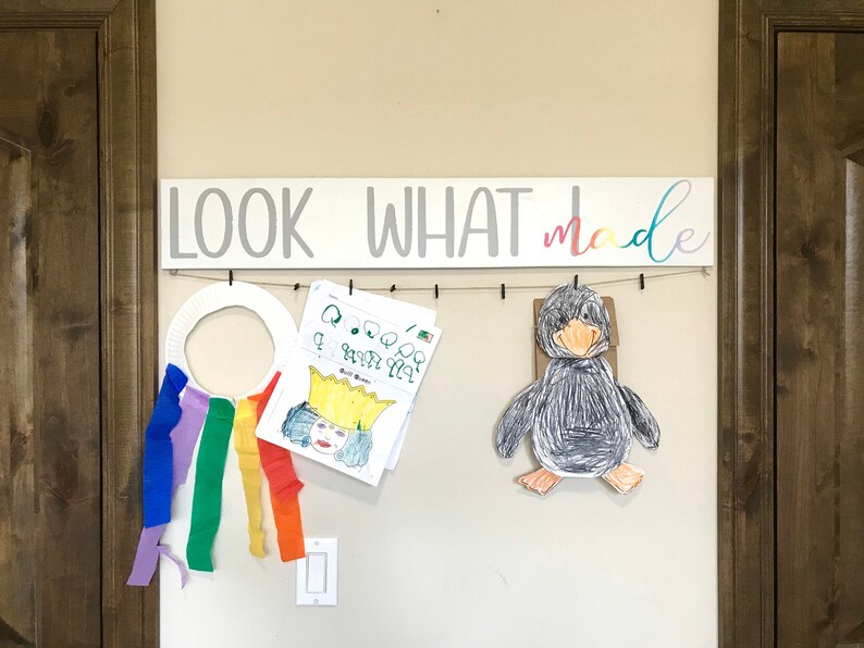 Look What I Made Look What We Made Sign Look Kids Wall - Etsy