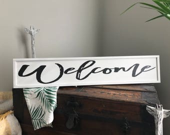 Welcome sign, welcome to our home, welcome wedding, welcome home, welcome home sign, home decor, housewarming gift, house sign, moving, home