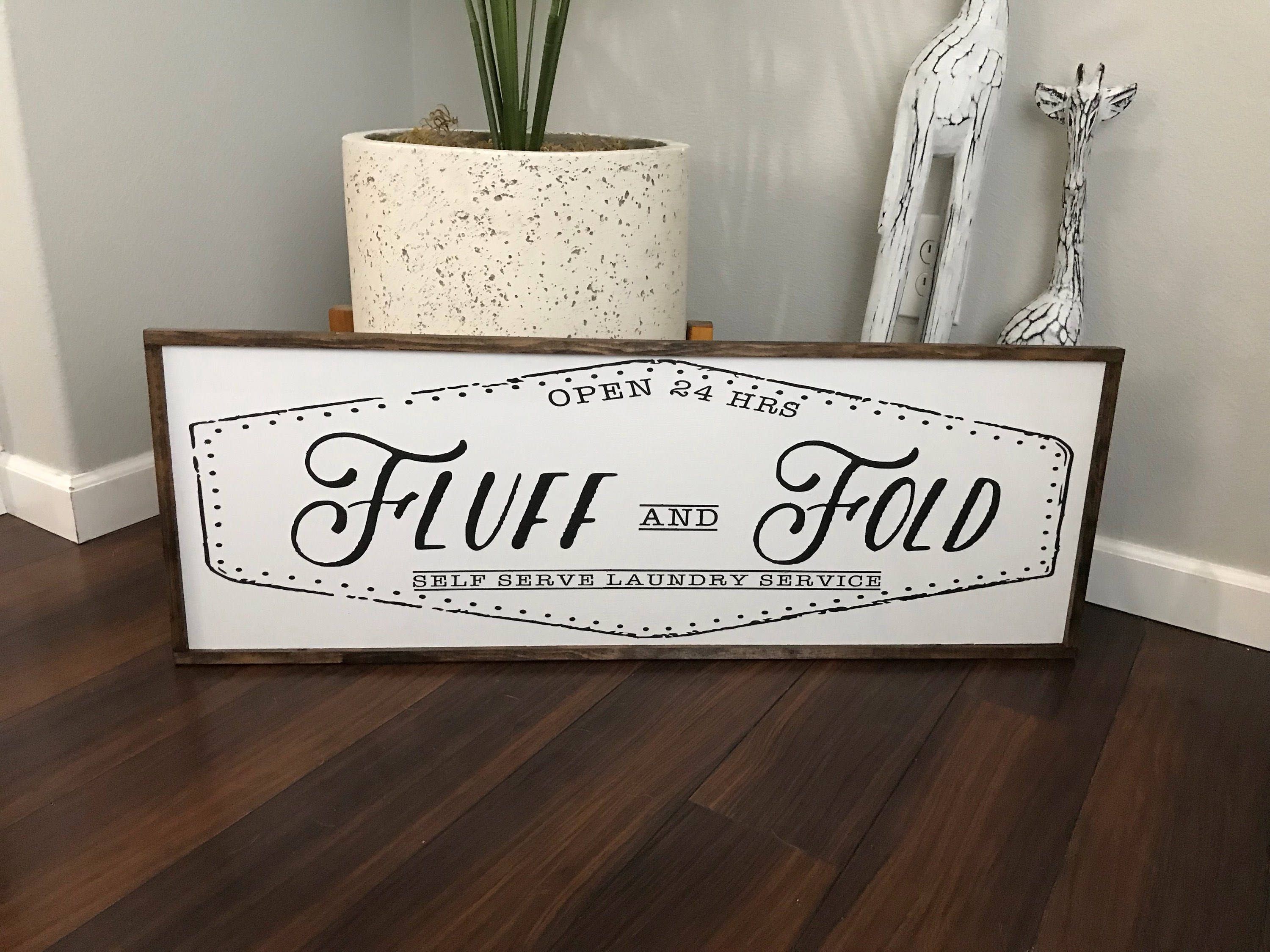 Señal de lavandería arte de la sala de lavandería decoración | Etsy