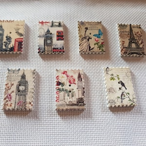 Vintage Stamp Needle Minders