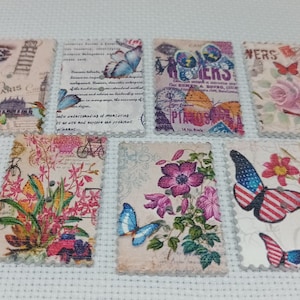 Vintage Stamp Needle Minders