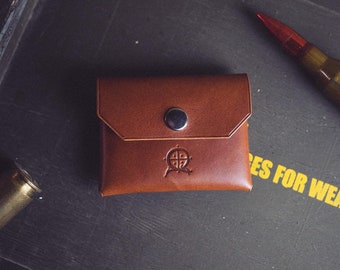 Seamless Viking Wallet | Coin Purse | Leather Card Holder | Warm Brown Wallet | Norse-Inspired Design | Handmade in Ukraine