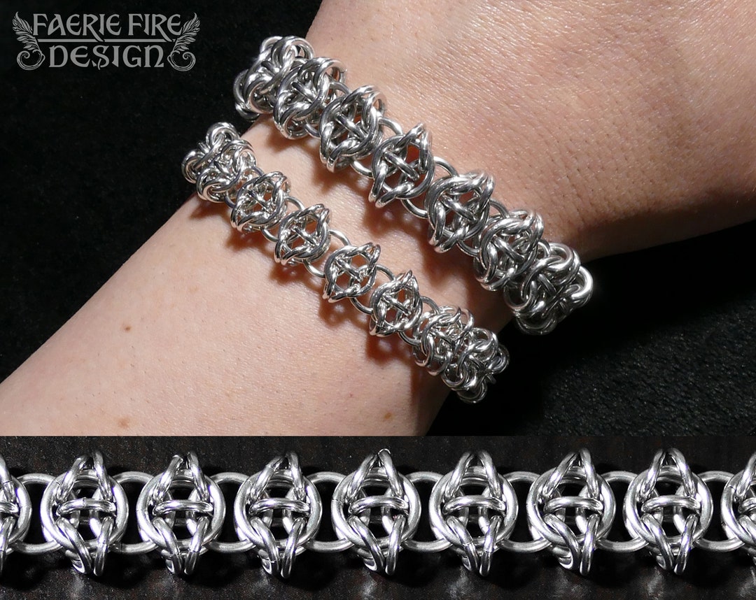 Celtic Visions Chainmail Bracelet Bright Aluminum 18ga or Etsy