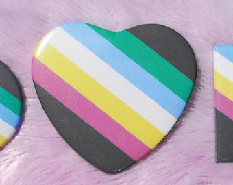 Disability Pride Buttons | Various Sizes | Pin-Back, Magnet, Bottle Opener, Phone Grip Buttons