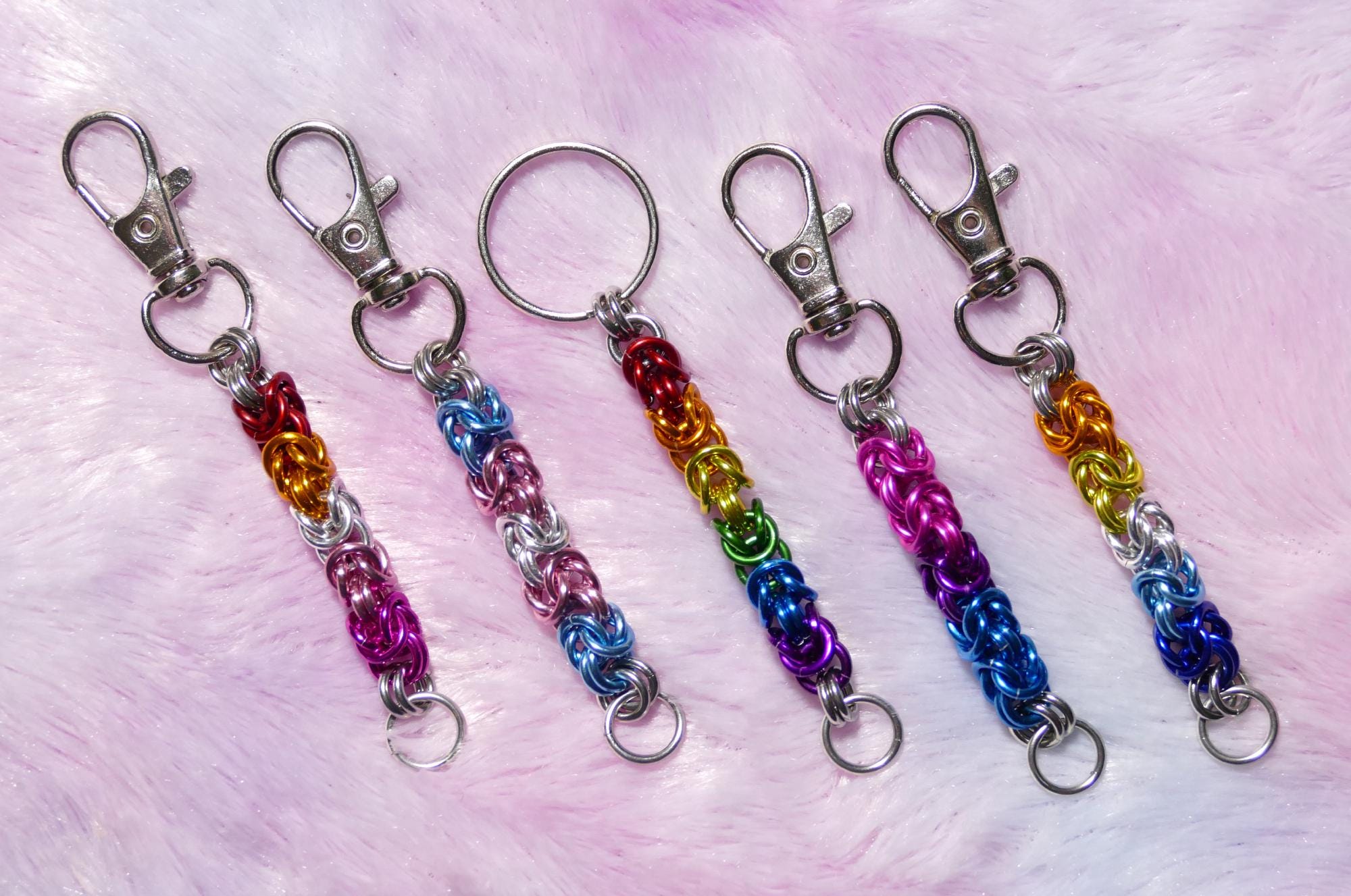 Sleutelhanger van plexiglas in de vorm van een mond in de LGBT