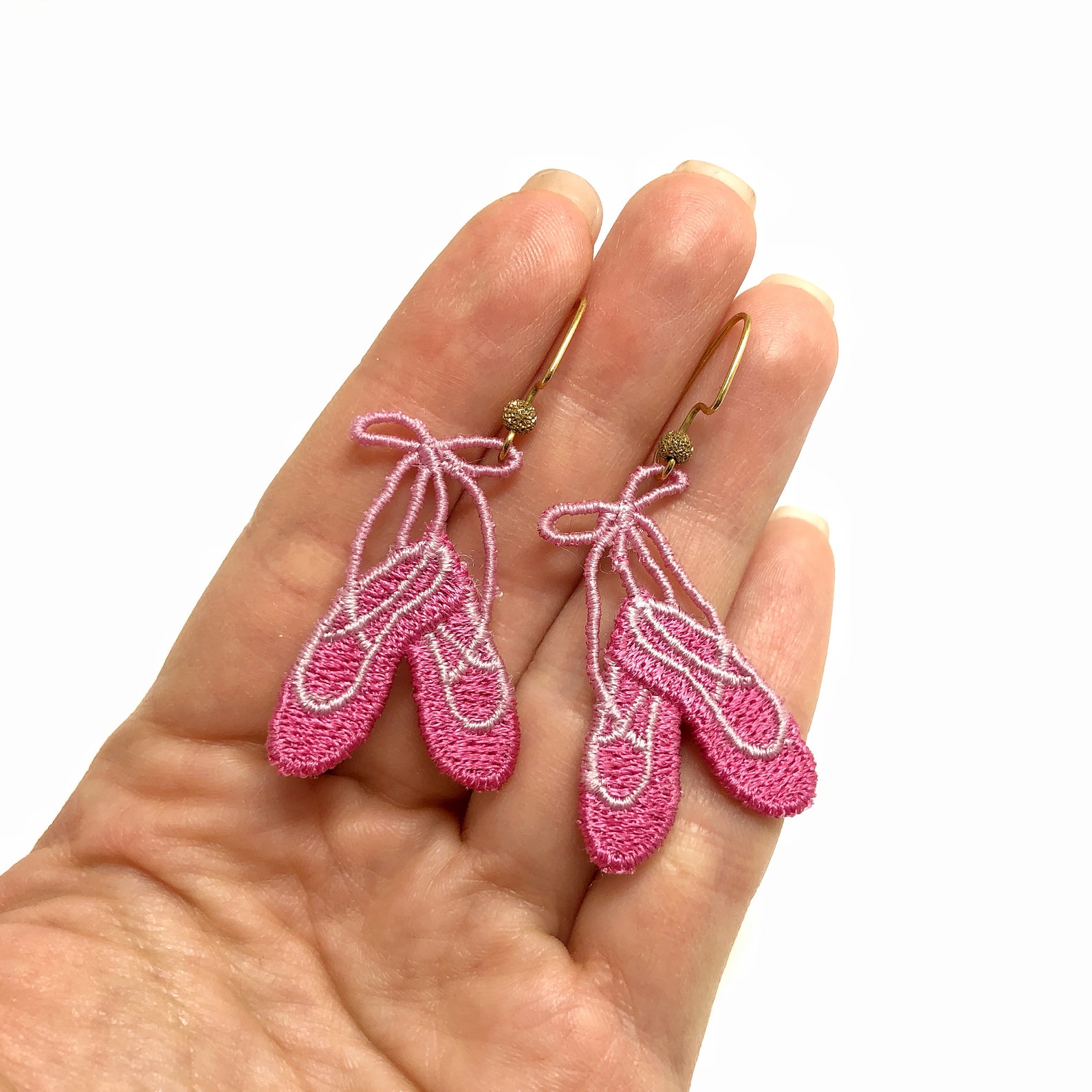ballet shoes jewelry girls pointe earrings kids dance gifts ballerina earrings ballet dancer jewelry cute pink earrings lace lig