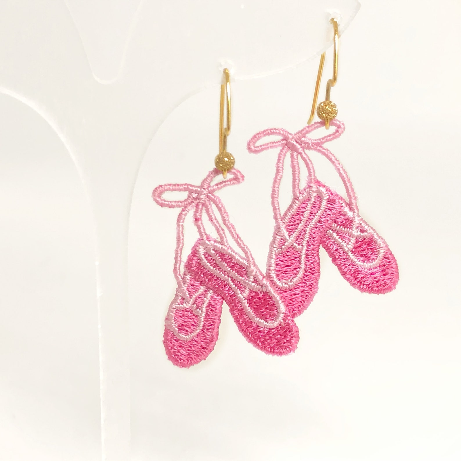 ballet shoes jewelry girls pointe earrings kids dance gifts ballerina earrings ballet dancer jewelry cute pink earrings lace lig