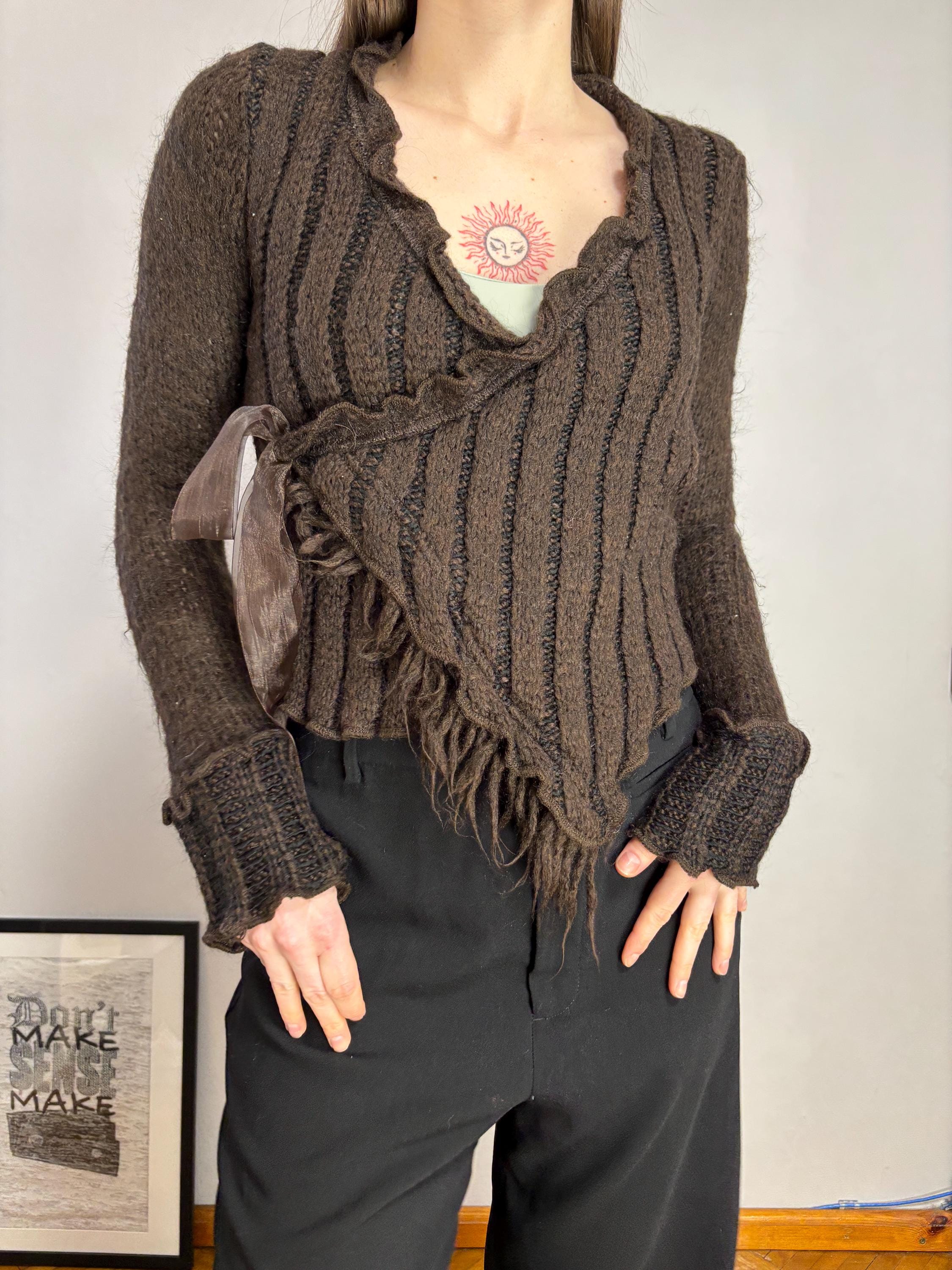 Vintage Asymmetrical Cardigan - Etsy