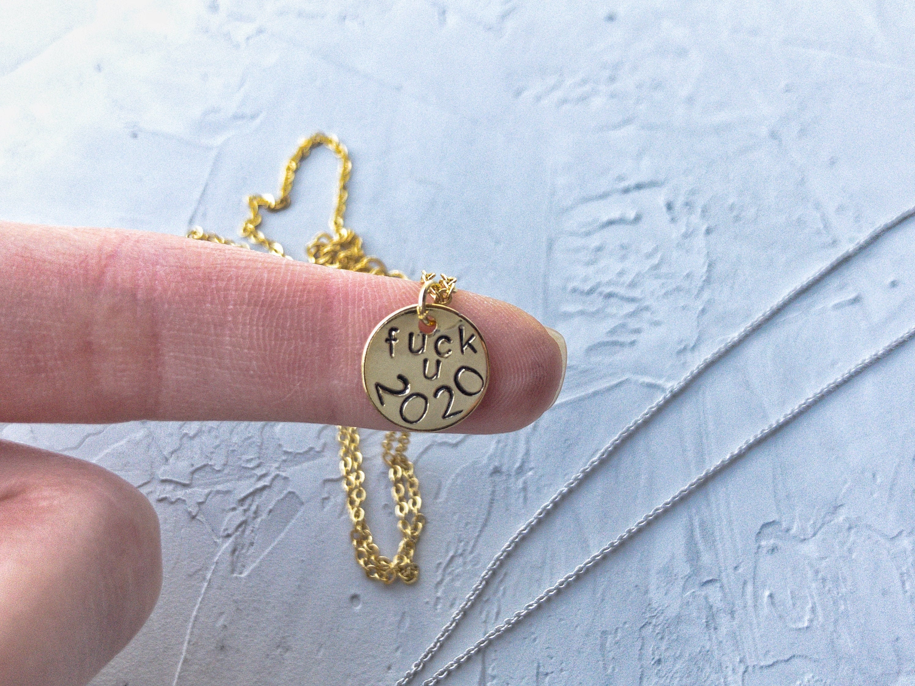 Fuck You Charm Necklace