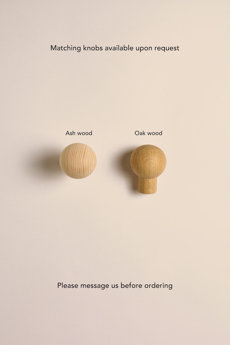 Large Beaded Drawer Handles – Handmade Oak & Ash Wood Cabinet Pulls and knobs – Multiple Sizes