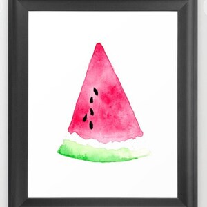 Watermelon Print, Watermelon Art, Watermelon Illustration, Watermelon, Summer Print, Summer Art, Wall Art, Wall Print, Printable