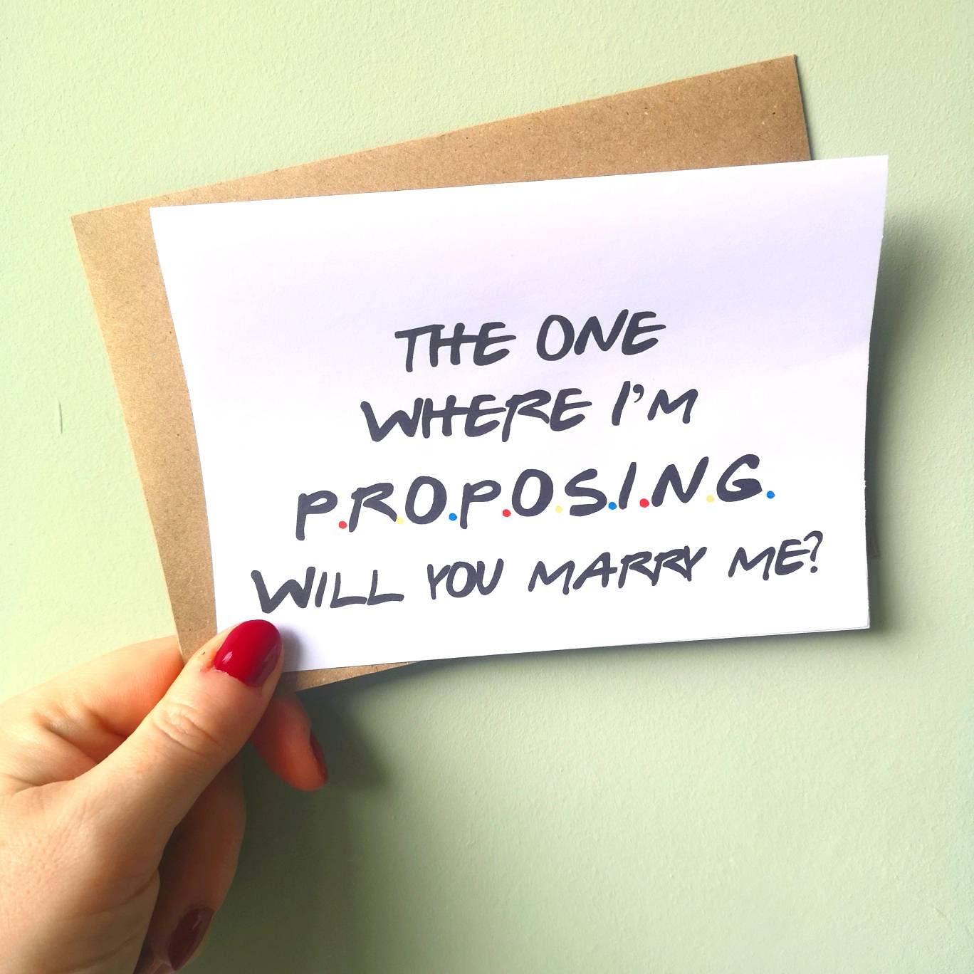 Will You Marry Me Marriage Proposal Wedding Proposal Card - Etsy UK