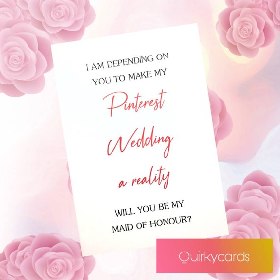 will you be my bridesmaid scratch card funny proposal maid of honour chief