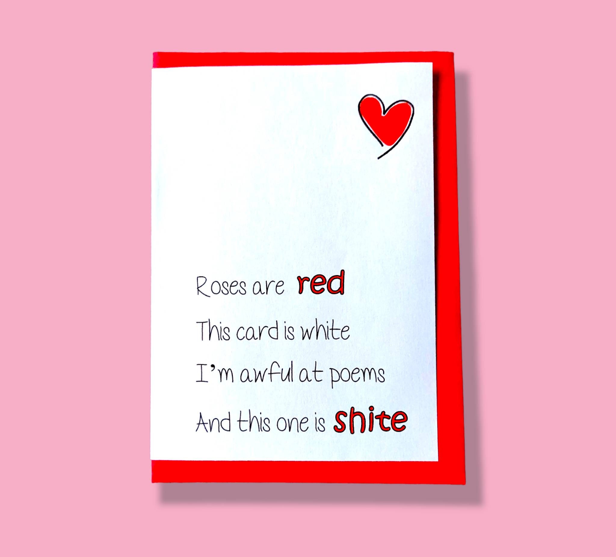 Funny Valentine Poem - Etsy UK Funny Valentine Poem - Etsy UK