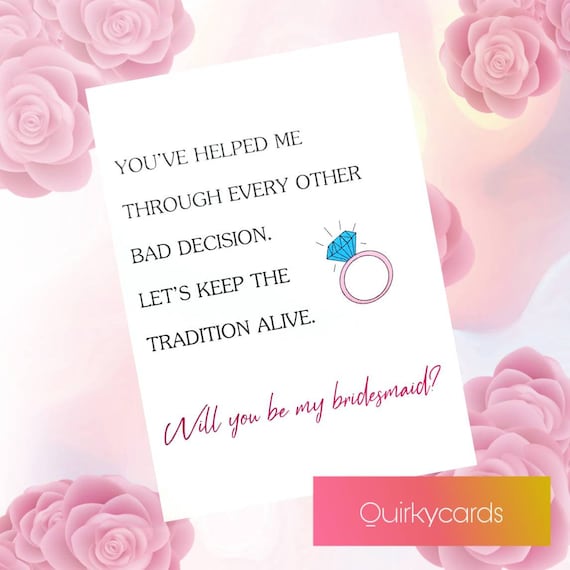 will you be my bridesmaid scratch card funny maid of honour proposal chief