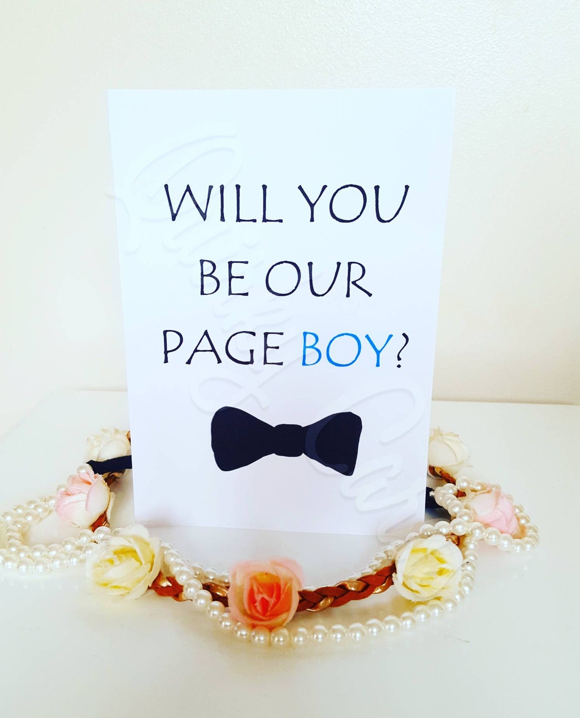 Personalised Page Boy Card Will you be my Page Boy card Etsy