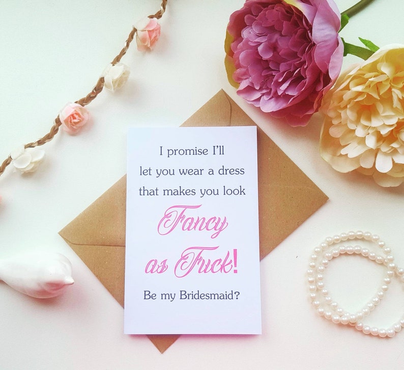 Will you be my Bridesmaid cards maid of honour Chief bridesmaid matron of honour wedding proposal bridal party bachelorette hen party